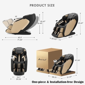 Sillas de Masaje Reclinables de Gravedad Cero, Ahorradoras de Espacio, con Altavoces de Música, Sillas de Masaje Cómodas, Más Vendidas - Product Image 2