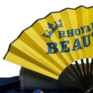 Abanico Plegable Sigma Gamma Rho, RHOyal Beauty Since 1922, Abanico Griego de la Hermandad, Elegante y Ligero, Accesorio de Mano - Product Image 4