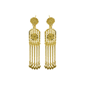 ชุดเครื่องประดับแฟชั่นสไตล์ดูไบแบบขายส่ง ทองชุบ 14K 18K 24K ดีไซน์ตุรกี ชุดเครื่องประดับยาว ชุดเครื่องประดับเจ้าสาวแบบดั้งเดิม - Product Image 4