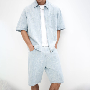 Custom Men Streetwear <b>Track</b> Suit Sweatsuits Cotton Summer 2 Piece Shorts Set Men Shirts Set Oversized <b>t</b> Shirt and Shorts Set Men - Product Image 2