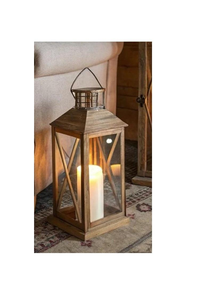 Lanterne en bois élégante et classique, écologique, pour la décoration du Ramadan, offrant une lumière ambiante douce pour les maisons et les réunions de famille - Product Image 6