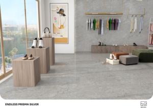 Carreaux de porcelaine élégants et luxueux, finition brillante, format 600x1200, grandes dimensions, pour projets résidentiels et commerciaux - Product Image 2