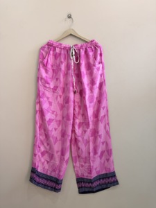 Assorted Lot Of Sari <b>Silk</b> Pajama Pants Wide Leg Loose Fit <b>Trouser</b> - Product Image 2
