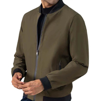 Blouson Bomber Léger Professionnel INVICTO INDUSTRY pour Homme, Col Montant, Coupe Slim, Style Streetwear, Personnalisable sur le Devant, Décontracté