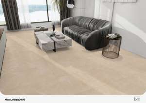 กระเบื้องพอร์ซเลนเคลือบซาตินดีไซน์หรู ขนาด 600x1200 มม. กระเบื้องปูพื้นและผนังขนาดใหญ่ สำหรับโครงการตกแต่งภายในระดับไฮเอนด์ - Product Image 4