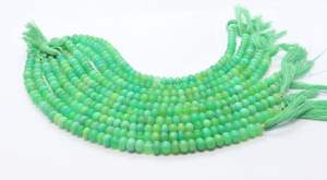 Cuentas redondas lisas de crisocola calcedonia AAA de 6.5-7 mm, piedra preciosa de crisocola calcedonia, cuentas sueltas de calcedonia natural de 8 pulgadas para joyería - Product Image 4