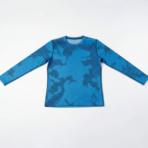 Camiseta Deportiva de Compresión Lisa de Alta Calidad para Hombre, Estilo MMA, Ligera, Transpirable y Ecológica, Manga Larga - Product Image 3
