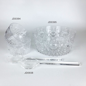 Tazón Grande Irrompible de Plástico Repujado para Servir Ensaladas, Frutas, Cereales y Bocadillos - Product Image 4