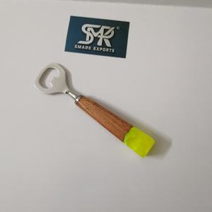 Abridor de Botellas de Resina y Madera de Diseño, Herramienta de Bar, Abridor de Tapas, Mango de Madera, Accesorios de Cocina - Product Image 6