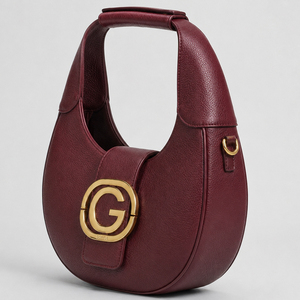 Bolso de Mano de Diseño Nuevo y Lujoso para Mujer, Estilo Media Luna, Textura de Cuero Retro, Marca Original Personalizada - Product Image 3