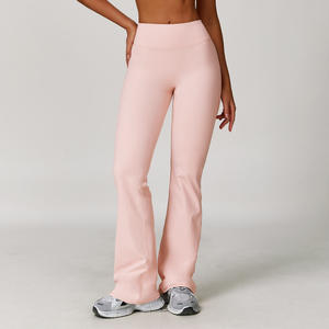 Conjunto Deportivo de 2 Piezas para Yoga con Leggings Acampanados y Top de Manga Corta, Ropa Deportiva para Gimnasio 2026 - Product Image 4