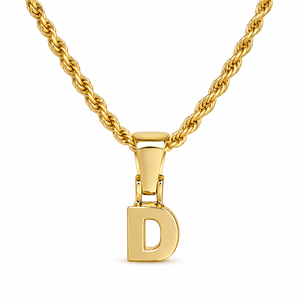Collar Minimalista de Plata de Ley 925 con Baño de Oro Amarillo y Moissanita, Colgante con Nombre Simple, Tamaño Pequeño, Unisex - Product Image 1