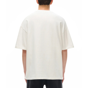 T-shirts de qualité supérieure avec logo personnalisé, 100% coton, poids lourd, 220 GSM, coton épais, coupe ample, épaules tombantes, style vintage - Product Image 3
