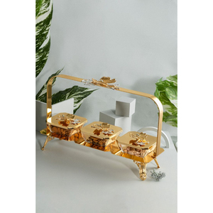 Textura martillada chapada en oro de alta calidad - Product Image 6