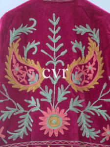 Bohemian Suzani Kimono Jacket Embroidered Women's Luxury <b>Coat</b> Uzbek Suzani Velvet Outerwear <b>Coat</b> Handmade Velvet Suzani - Product Image 5