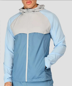 Ensemble de survêtement coupe-vent pour homme, veste coupe-vent respirante, short assorti, vêtements de sport, confortables pour la course à pied et la remise en forme - Product Image 3