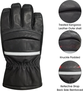 Gants de pompier personnalisés avec des matériaux de qualité supérieure, des coutures durables et une fabrication sous marque privée pour la vente en gros et la sécurité - Product Image 6