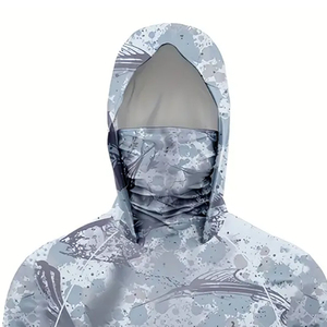 Sweat à capuche de pêche personnalisé avec protection UV UPF 50, imperméable, respirant, à manches longues, séchage rapide, unisexe - Product Image 2