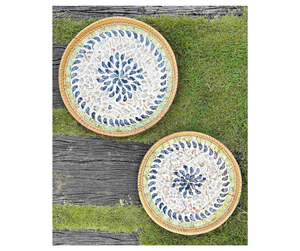 Bandeja de Almacenamiento de Ratán de Grado de Exportación con Incrustaciones de Perlas, Origen Vietnam - Elegante Bandeja Organizadora para Decoración del Hogar - Product Image 1