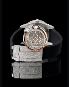 Reloj de Lujo con Diamantes Moissanite para Hombre, Reloj de Pulsera de Acero Inoxidable - Product Image 3