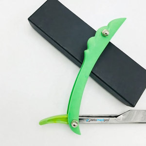 Navaja de Afeitar Desechable de Alta Calidad, Navaja Recta Sostenible para Barbería, Rasoi, Cuchillo Plegable con Mango de Plástico - Product Image 5