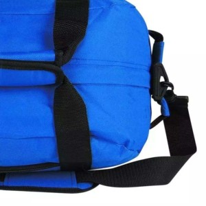 Sac de voyage Oxford jaune avec sangles noires, fermeture éclair, sac à dos décontracté, durable pour une utilisation en extérieur - Product Image 5