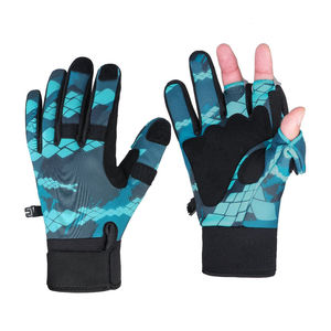 Gants de pêche en néoprène sans doigts, antidérapants, résistants à l'usure, trois doigts, respirants, UPF 50+, fermeture auto-agrippante, unisexe, pour l'extérieur - Product Image 6