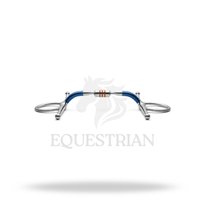 Bocado de hierro dulce con cápsula de mejilla completa para entrenamiento y control en equitación - Product Image 3