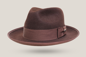 Yellow Embroidered logo Jazz Trilby Johnny Depp Fedora Felt woolen Fedora Men Hats Classic Hat for Men - Product Image 4