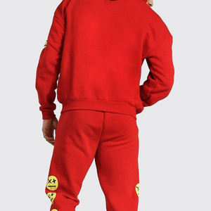 ชุดวอร์มพิมพ์ลายโลโก้ 3 มิติ แบบสองชิ้น ผ้าเทคฟลีซ 100% ผ้าฝ้าย ชุดจ็อกเกอร์ทรงโอเวอร์ไซส์สำหรับผู้ชาย ราคาสมเหตุสมผล - Product Image 5