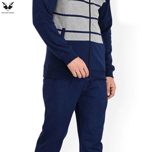 2026 Comfortable Premium Quality Men’s Active Tracksuits Contrast Striped Design <b>Zip</b>-Up Hoodie & Comfortable <b>Trousers</b> - Product Image 5