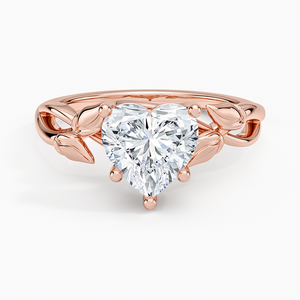 2CT Herzschliff Moissanit Verlobungsring Solitär Brautring mit Akzentfassung - Product Image 5