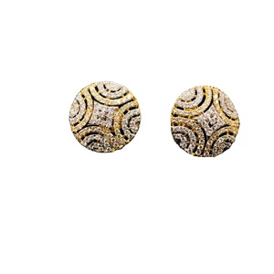 New Trend Natural Diamond <b>Stud</b> <b>Earrings</b> | 14K Solid Gold Round Designer <b>Earrings</b> Classic Luxury <b>Fine</b> Jewelry Elegant Daily Wear - Product Image 1