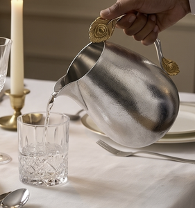 Elegant Durable Copper Water Jug Luxury Hammered Design Metal Water Pitcher for Home and Restaurants Best Price - Product Image 3