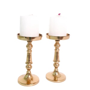 Portavelas de Aluminio Sólido Hecho a Mano, Duradero y Único, para Decoración del Hogar, Bodas, Pascua, Navidad y Fiestas - Product Image 1