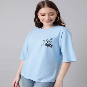 Camiseta personalizada de algodón suave para mujer, diseños personalizados con estilo, ropa de mujer al por mayor - Product Image 3