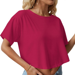 Camisetas Cortas de Último Diseño de Secado Rápido y Ligeras para Mujer, Camisetas Cortas Transpirables del Mejor Fabricante - Product Image 4
