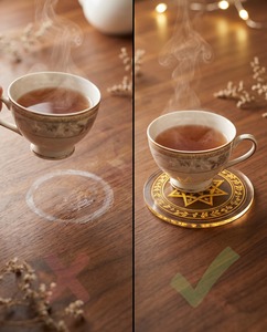 Budget-Friendly Eco-Friendly Novelty Custom Logo Acrylic Coaster Set with <b>Ceramic</b> Design for Unique 2025 Gifts - Product Image 5