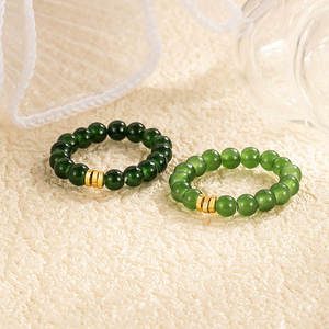 แหวนพลอยหยกวินเทจสำหรับผู้หญิงคลาสสิกผลิตในประเทศจีน - Product Image 5