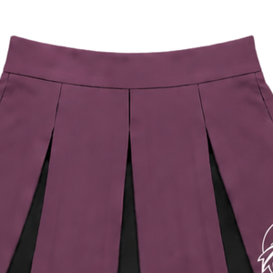 Jupe plissée bordeaux pour femmes et filles, idéale pour la danse, les entraînements, les compétitions et les tenues de sport. - Product Image 5