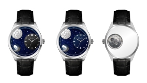 Reloj de Pulsera Clásico para Hombre, Diseño de Luna Azul y Tierra, Esfera Esmaltada 3D, Correa de Cuero, Reloj Mecánico Automático de Lujo NH50 - Product Image 5