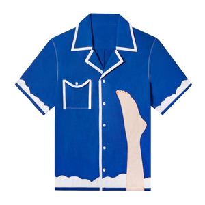 เสื้อเชิ้ตคาบาน่าผู้ชาย ผ้าฝ้าย 100% ดีไซน์สวยใส่สบาย ระบายอากาศได้ดี เหมาะสำหรับฤดูร้อน น้ำหนักเบา แห้งเร็ว เป็นมิตรกับสิ่งแวดล้อม แฟชั่นสำหรับรีสอร์ท - Product Image 4