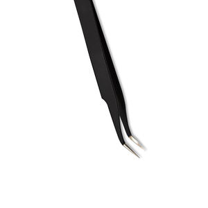 Meilleures pinces à cils isolées en acier inoxydable à 45 degrés avec pointes en fibre pour maquillage - Product Image 6