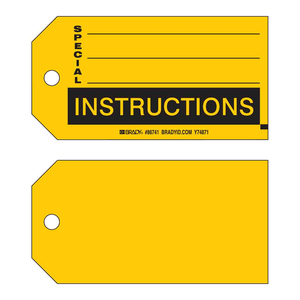 Panneau de signalisation de circulation industriel Brady durable, 3 po (H) x 5,75 po (L) - Product Image 3