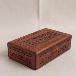 Caja de Almacenamiento Decorativa de Madera con Tapa Deslizante para Uso Moderno en el Hogar y la Oficina - Product Image 2