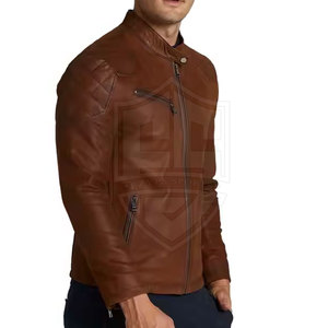 Best Price Men Leather Jacket Top Quality Leather Jacket <b>Winter</b> Comfortable Leather Jacket For Sale - Product Image 6