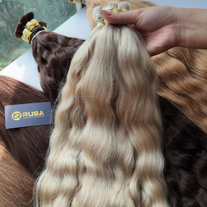 Extensiones de Cabello Ondulado Vietnamita al por Mayor PLA01, Textura y Longitud del Cabello en Color, de 10 a 34 Pulgadas, Alta Calidad de Fábrica - Product Image 1