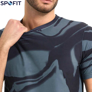 T-shirt pour homme de haute qualité, taille plus, imprimé par sublimation, entièrement personnalisable, respirant, anti-UV, écologique, col rond - Product Image 6