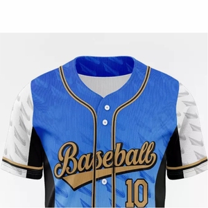 Maillot de baseball sublimé pour hommes, impression numérique personnalisée, uniforme d'équipe, respirant, séchage rapide, pour l'entraînement - Product Image 5