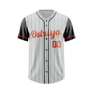 Camiseta de Béisbol 100% Poliéster con Botones para Adultos, Fabricación Profesional, Ropa Deportiva Transpirable, Jersey de Softbol - Product Image 1